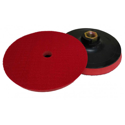 7" Velcro Red Backer Pad